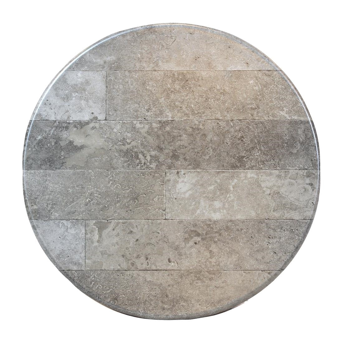 Round Laminate Table Top Concrete 600mm - CZ843 Stone Effect Table Tops Everyday
