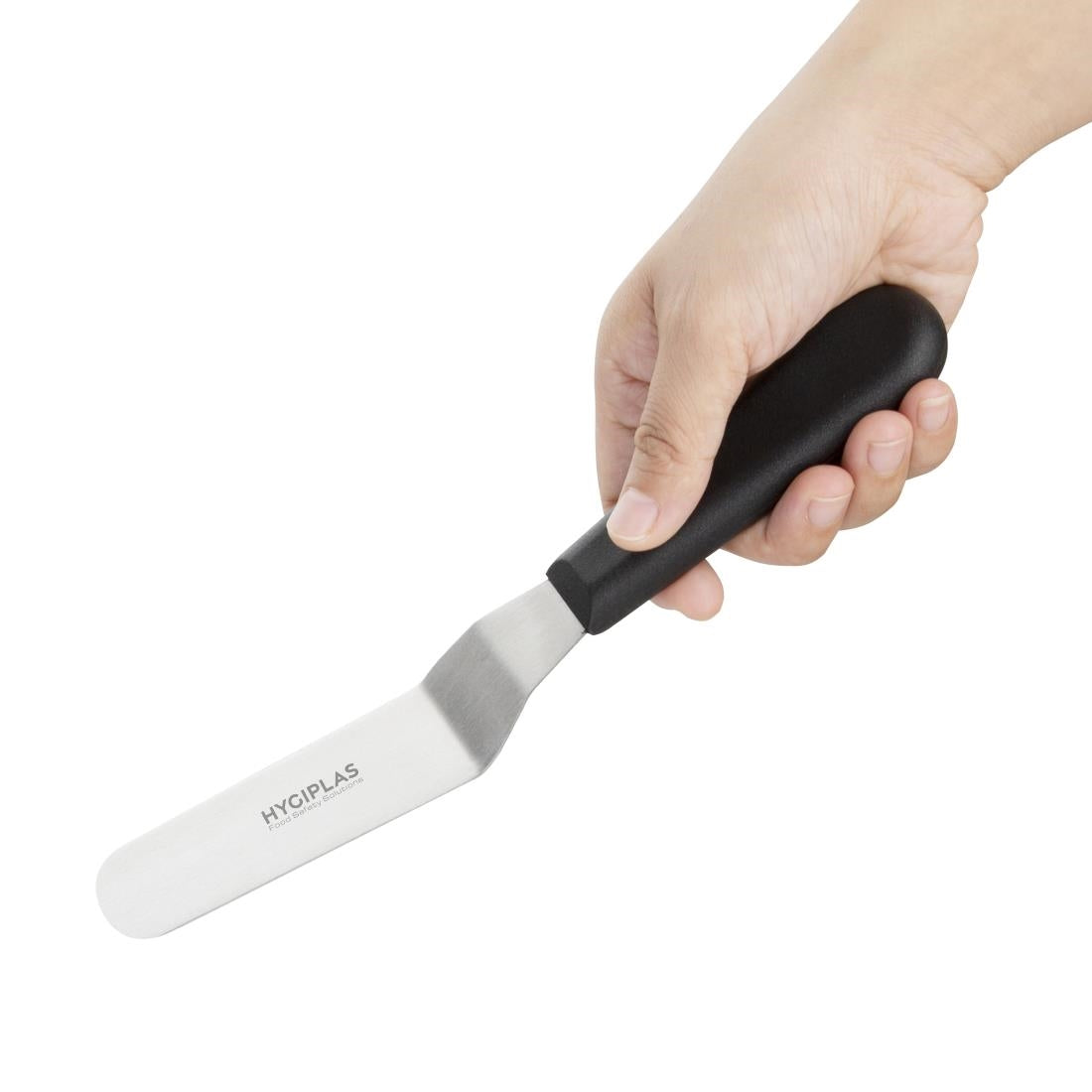 Hygiplas Angled Blade Palette Knife Black 10cm - D420 Hygiplas