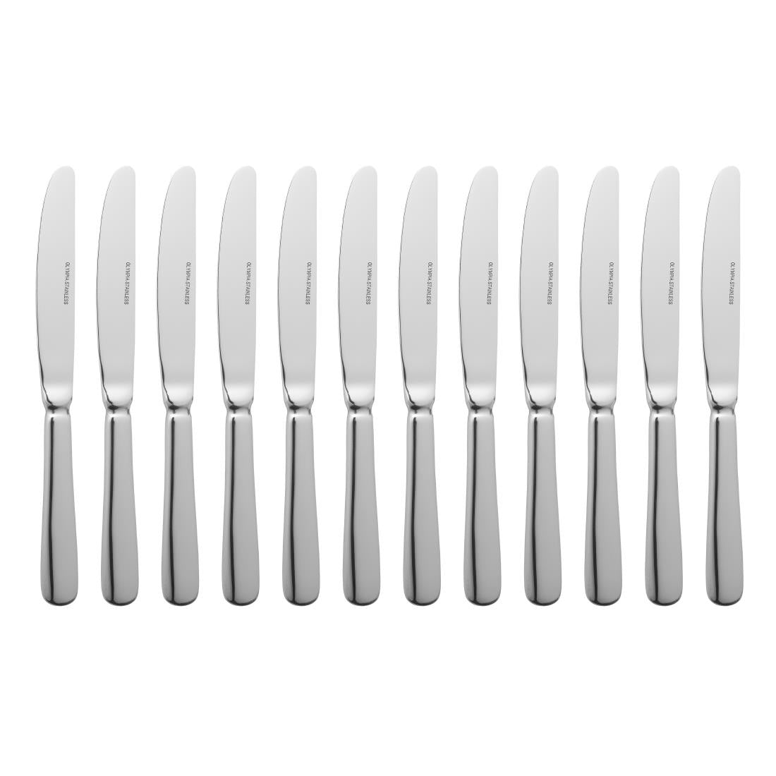 Olympia Baguette Table Knife (Pack of 12) - D595 Table Knives Olympia
