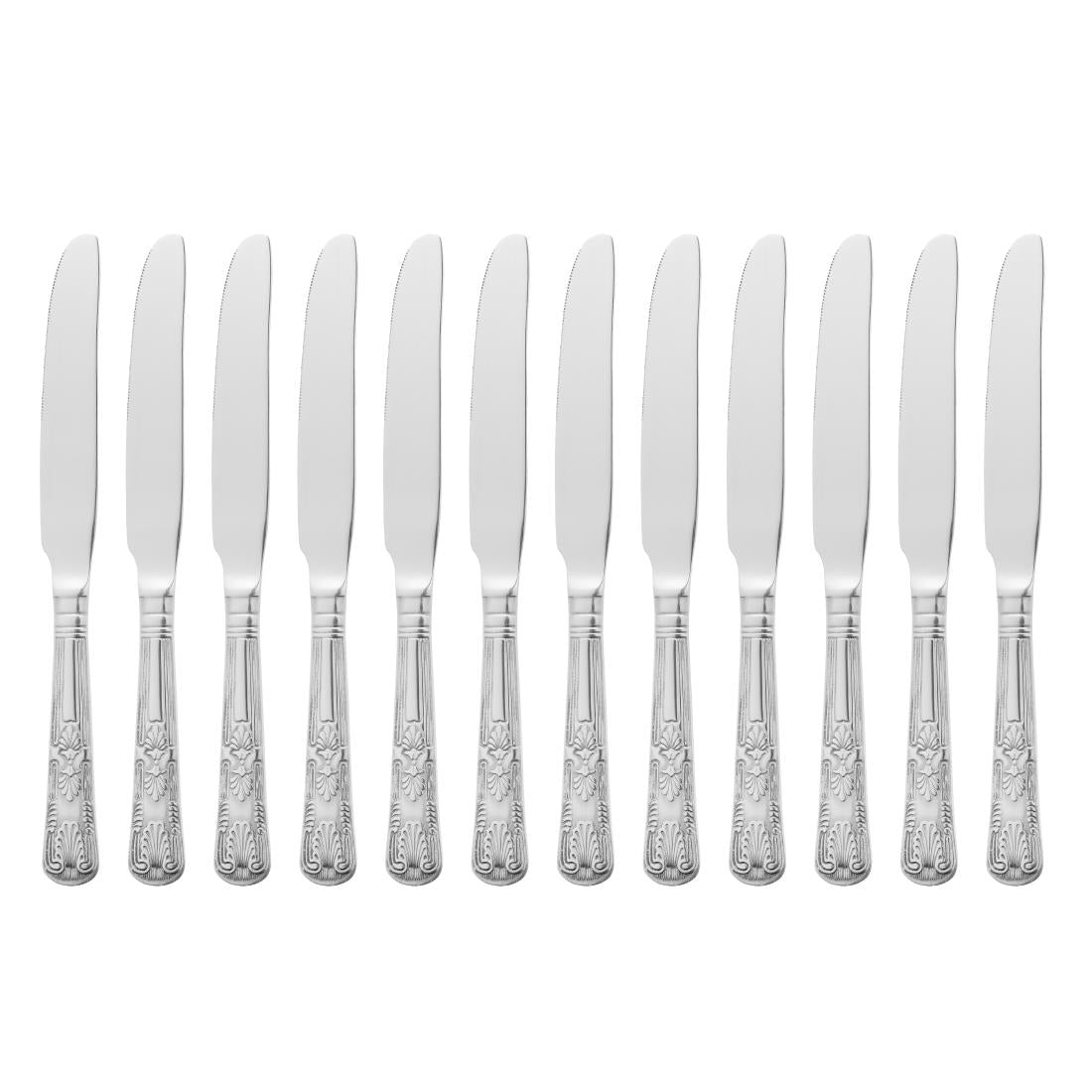 Olympia Kings Solid Handle Dessert Knife (Pack of 12) - D685 Table Knives Olympia