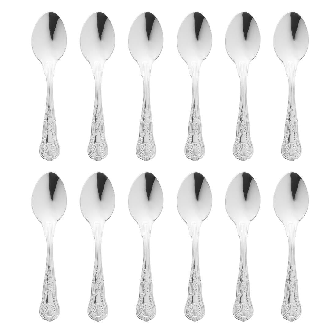 Olympia Kings Coffee Spoon (Pack of 12) - D707 Spoons Olympia