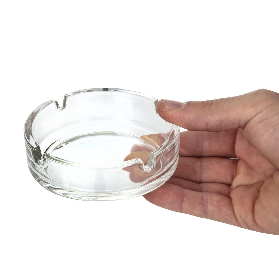 Olympia Small Stackable Glass Ashtrays (Pack of 24) - D865 Olympia
