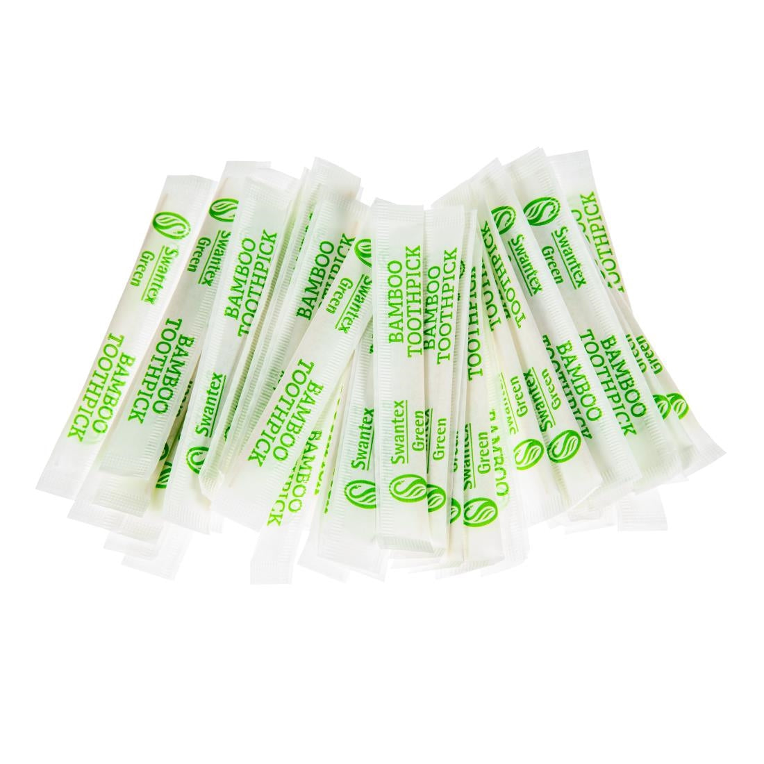Individually Wrapped Biodegradable Bamboo Toothpicks (Pack of 1000) - DA015 Swantex