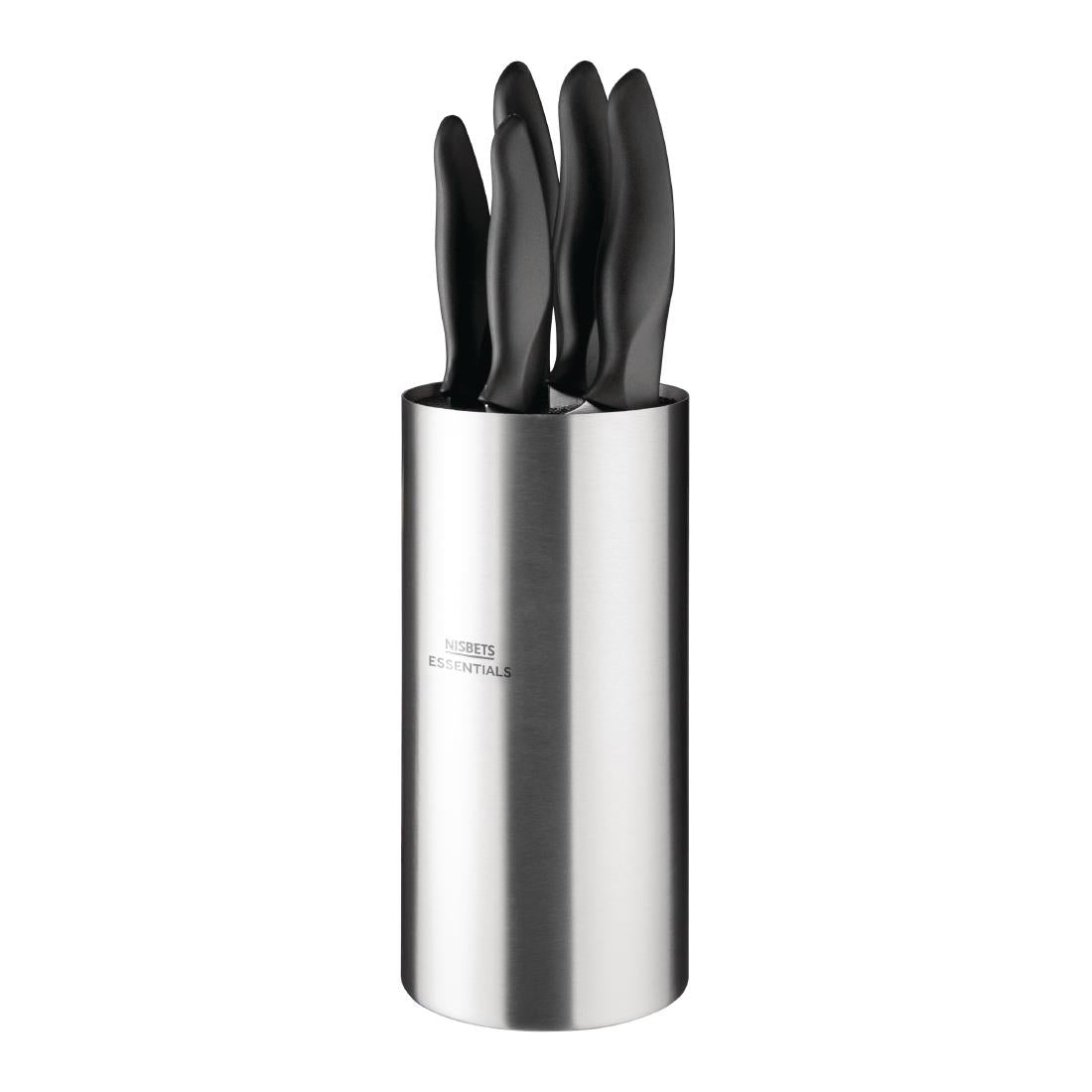 Nisbets Essentials Knife Block and Knives Set - DA083 Nisbets Essentials