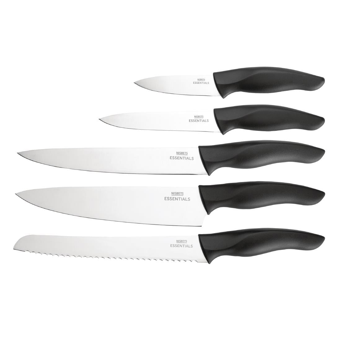 Nisbets Essentials Knife Block and Knives Set - DA083 Nisbets Essentials