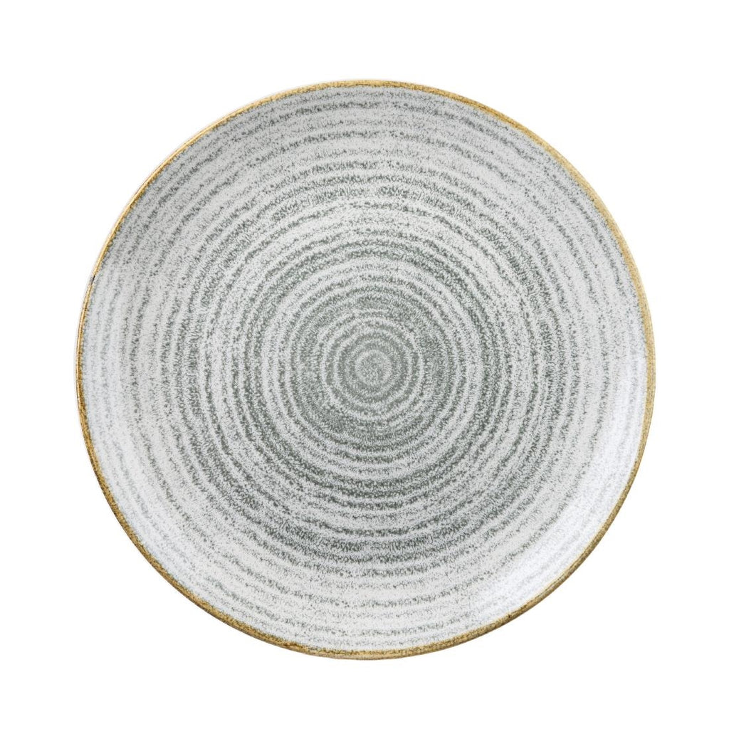 Churchill Studio Prints Homespun Stone Grey Coupe Plate 288mm (Pack of 12) - DA268 Plates Churchill