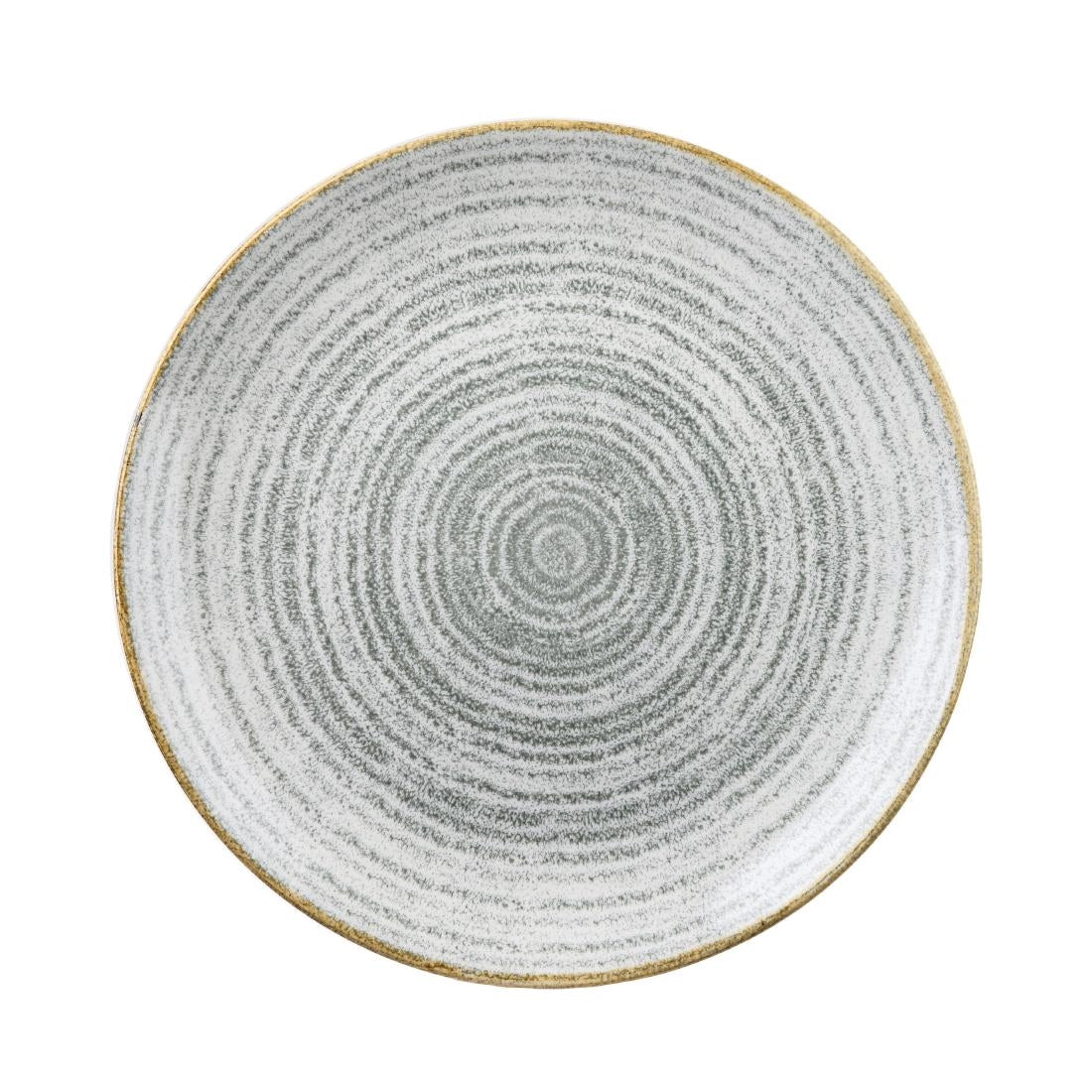 Churchill Studio Prints Homespun Stone Grey Coupe Plate 288mm (Pack of 12) - DA268 Plates Churchill