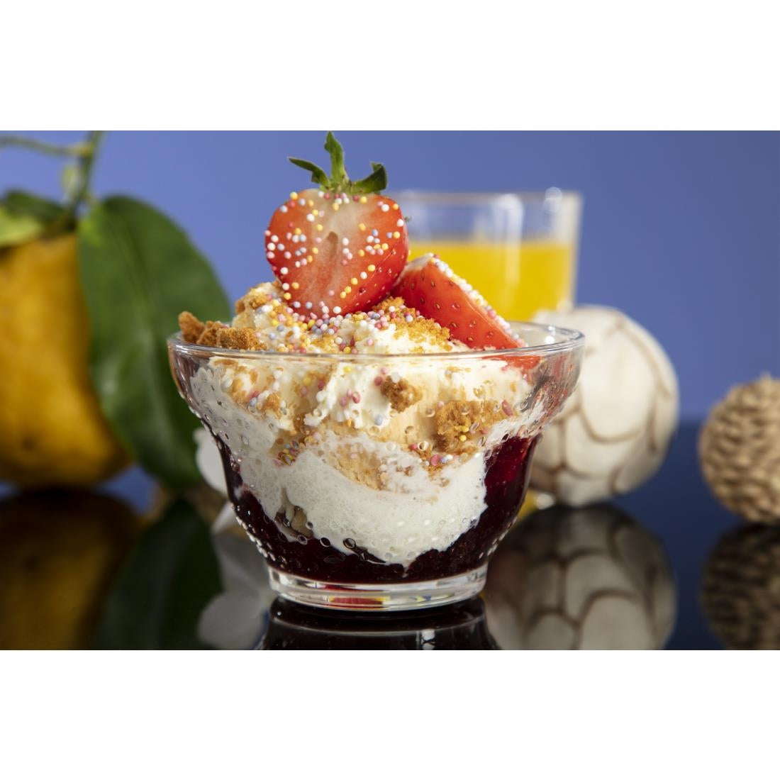 Arcoroc Maeva Dots Bowl 200ml (Pack of 6) - DA376 Dessert and Sundae Glasses Arcoroc