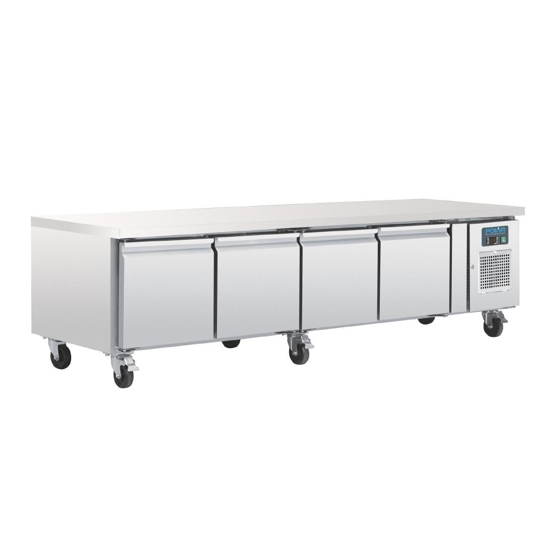 Polar U-Series Four Door Chef Base Counter Fridge - DA464 Polar