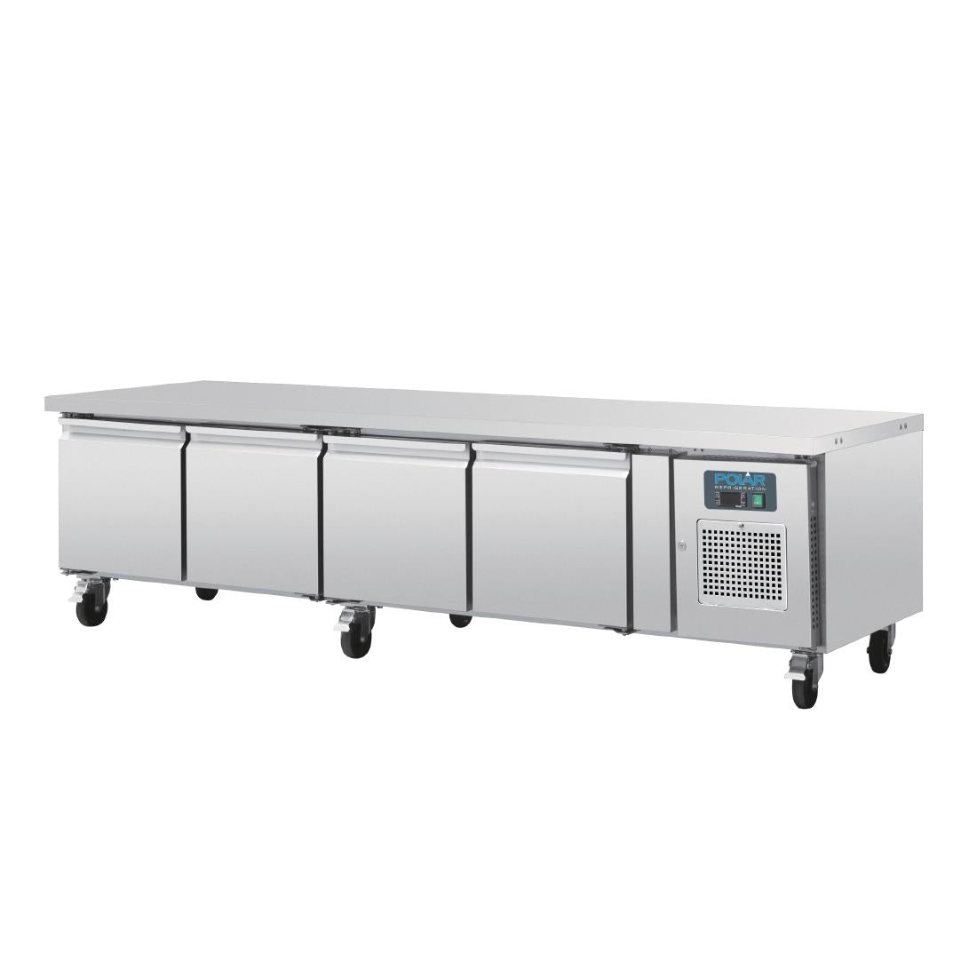 Polar U-Series Four Door Chef Base Counter Fridge - DA464 Polar