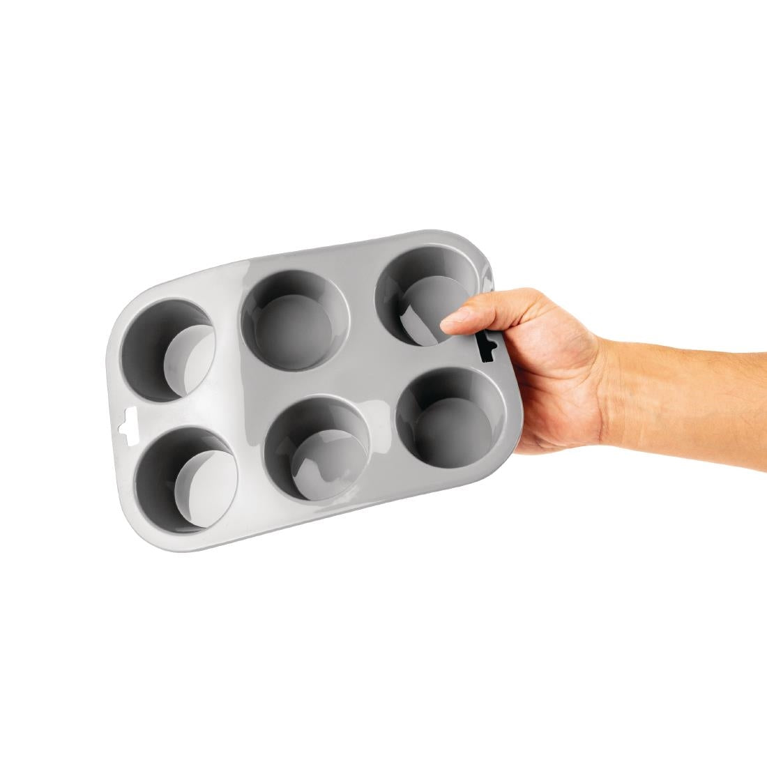 Vogue Flexible Silicone Muffin Pan 6 Cup - DA520 Vogue