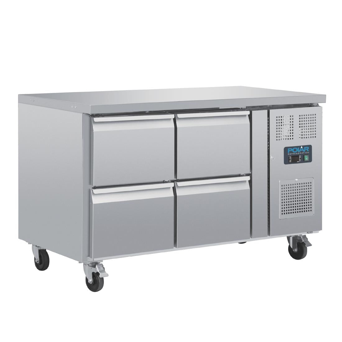 Polar U-Series Four Drawer Gastronorm Counter Fridge - DA547 Polar