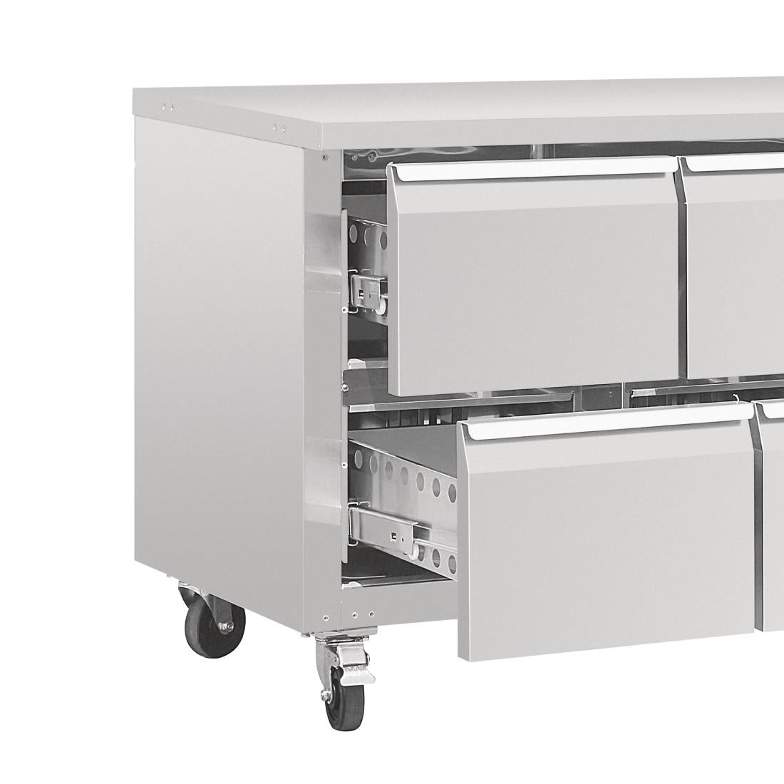Polar U-Series Eight Drawer Gastronorm Counter Fridge - DA549 Polar