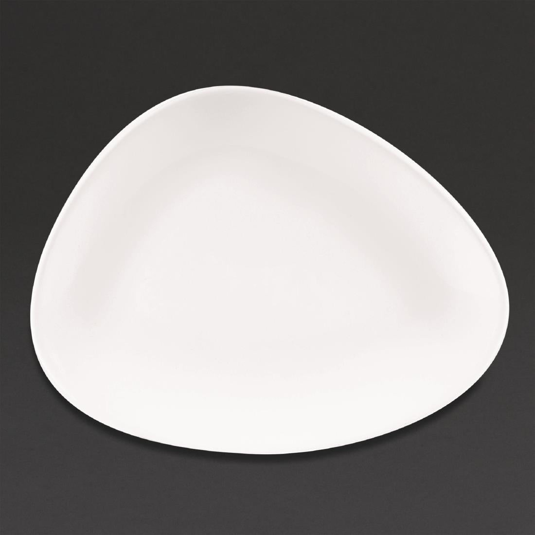 Churchill Lotus Triangular Plates White 260mm (Pack of 12) - DA628 Plates Churchill