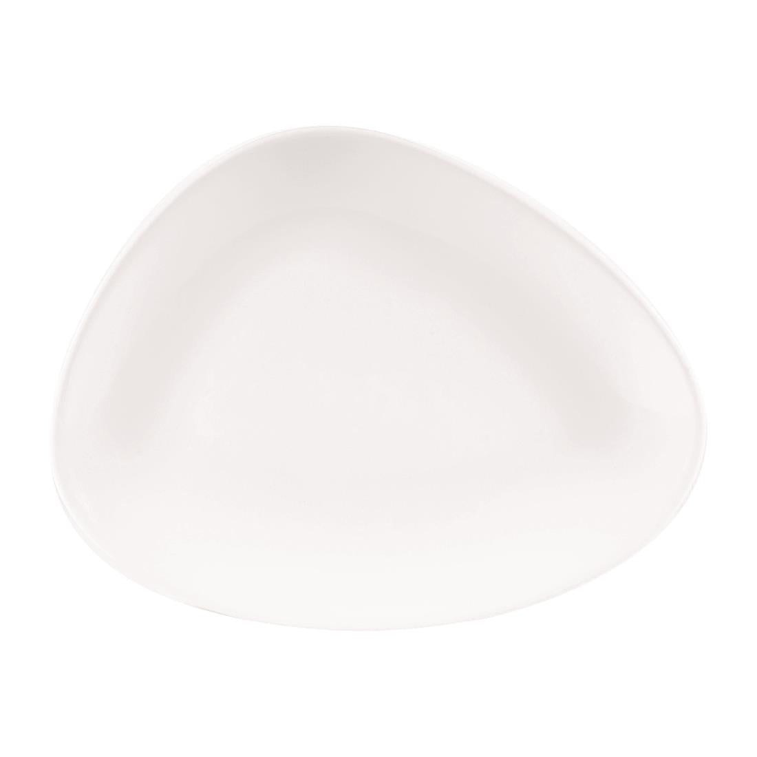 Churchill Lotus Triangular Plates White 260mm (Pack of 12) - DA628 Plates Churchill