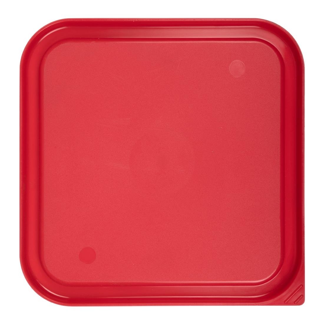 Cambro Camsquare Food Storage Container Lid Red - DB015 Cambro