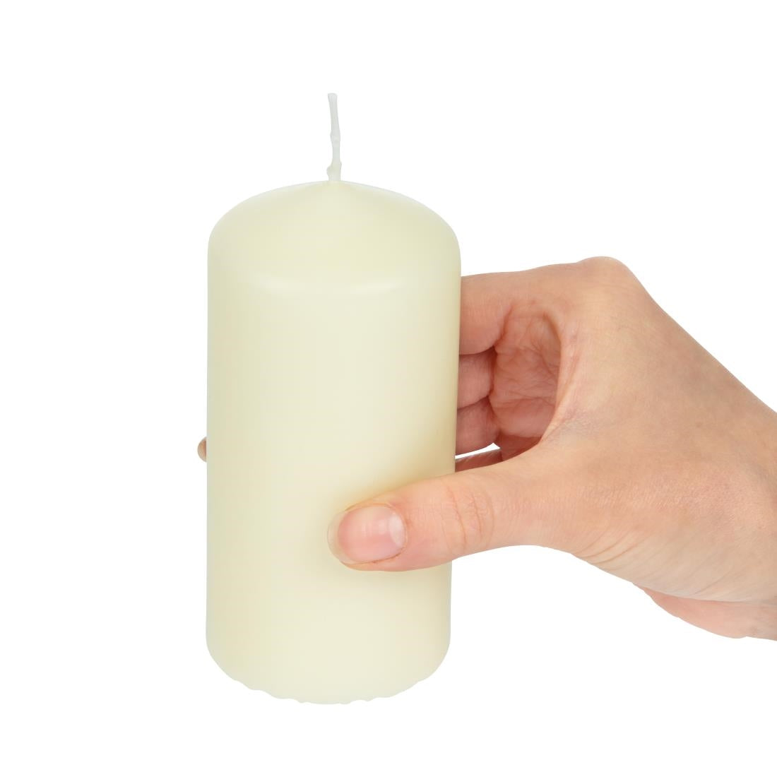 Bolsius Tall Pillar Candles Ivory 120mm (Pack of 12) - DB087 Bolsius