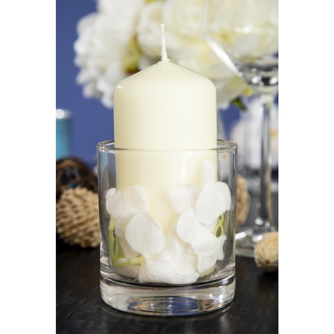 Bolsius Tall Pillar Candles Ivory 120mm (Pack of 12) - DB087 Bolsius