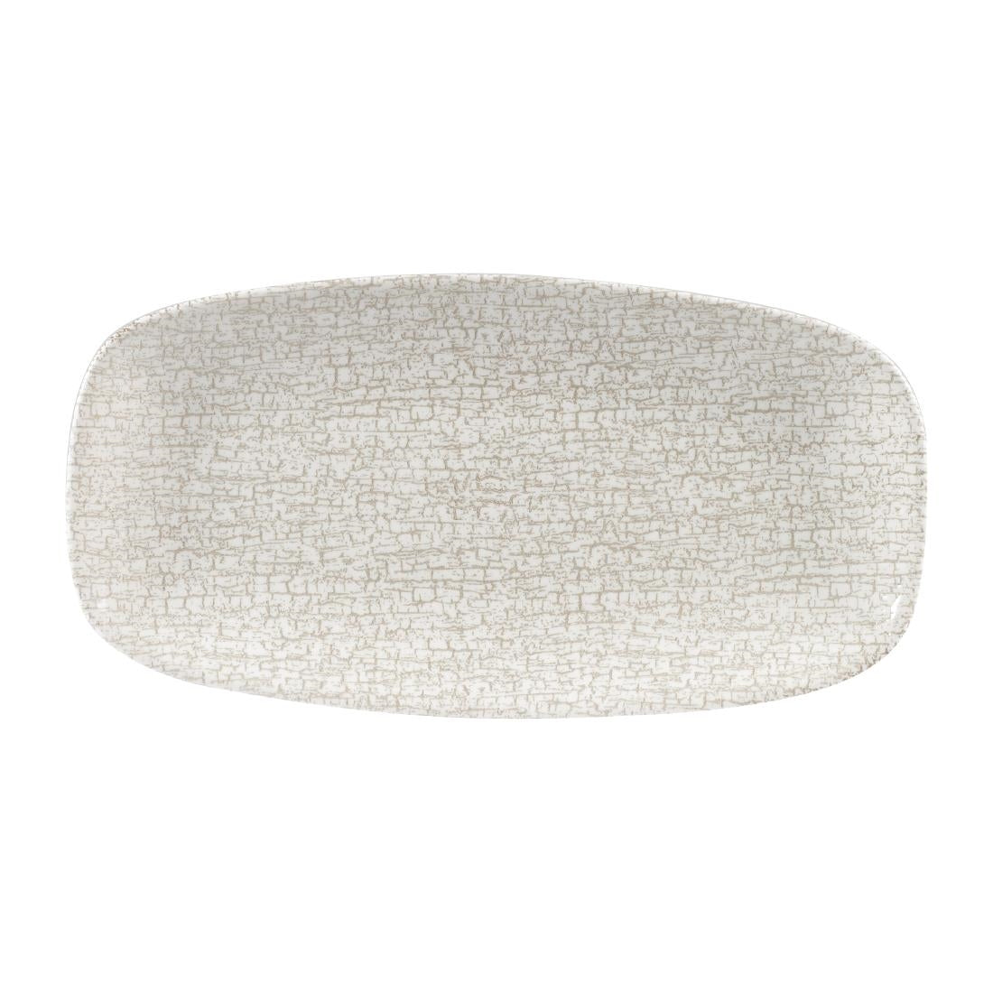 Churchill Breccia Oblong Chef Plate Agate Grey 153 x 298mm (Pack of 12) - DB143 Plates Churchill