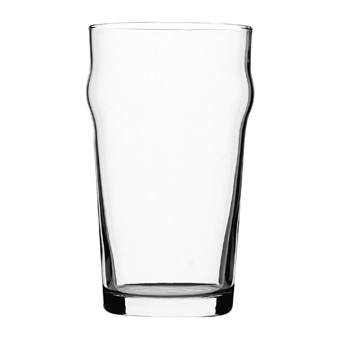 Utopia Nonic Nucleated Beer Glasses 570ml CE Marked (Pack of 48) - DB555 Beer Glasses Utopia