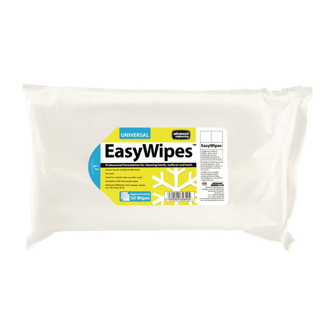 EasyWipes Professional Grade Surface Wipes (Pack of 50) - CX025 Advanced Engineering