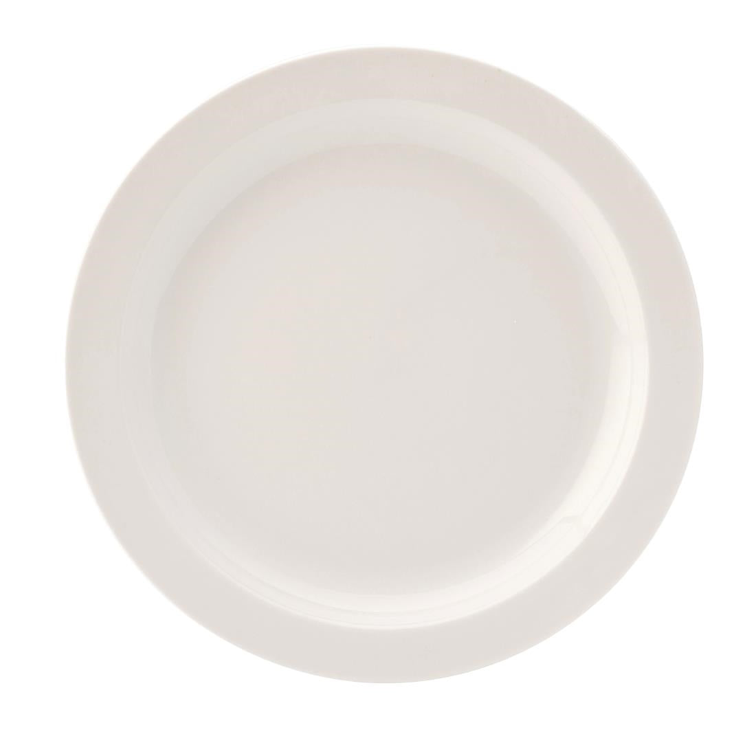 Utopia Pure White Narrow Rim Plates 230mm (Pack of 24) - DB611 Plates Utopia