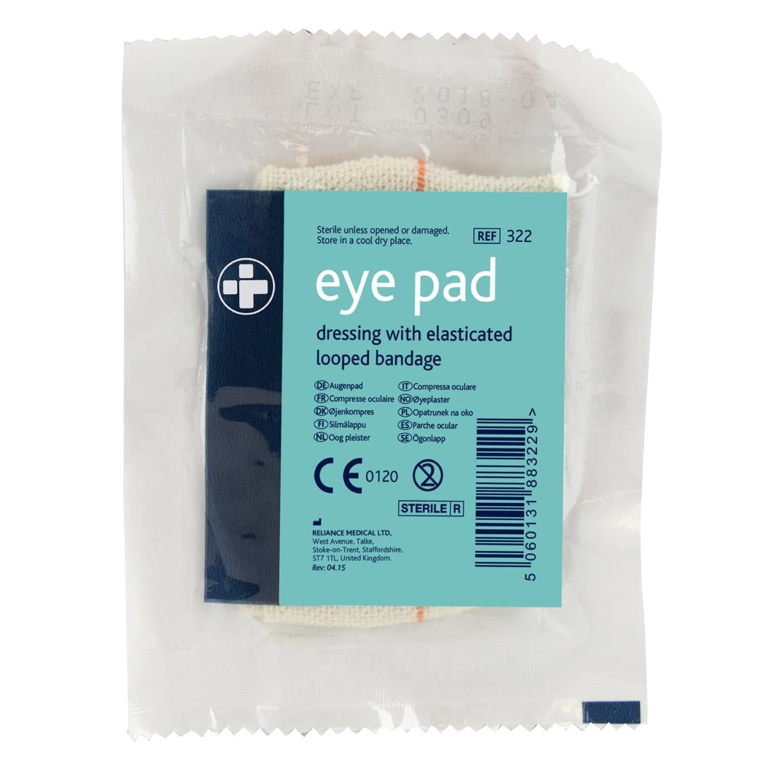 Eye Dressings with Bandage Loop - DC127 Reliance Medical