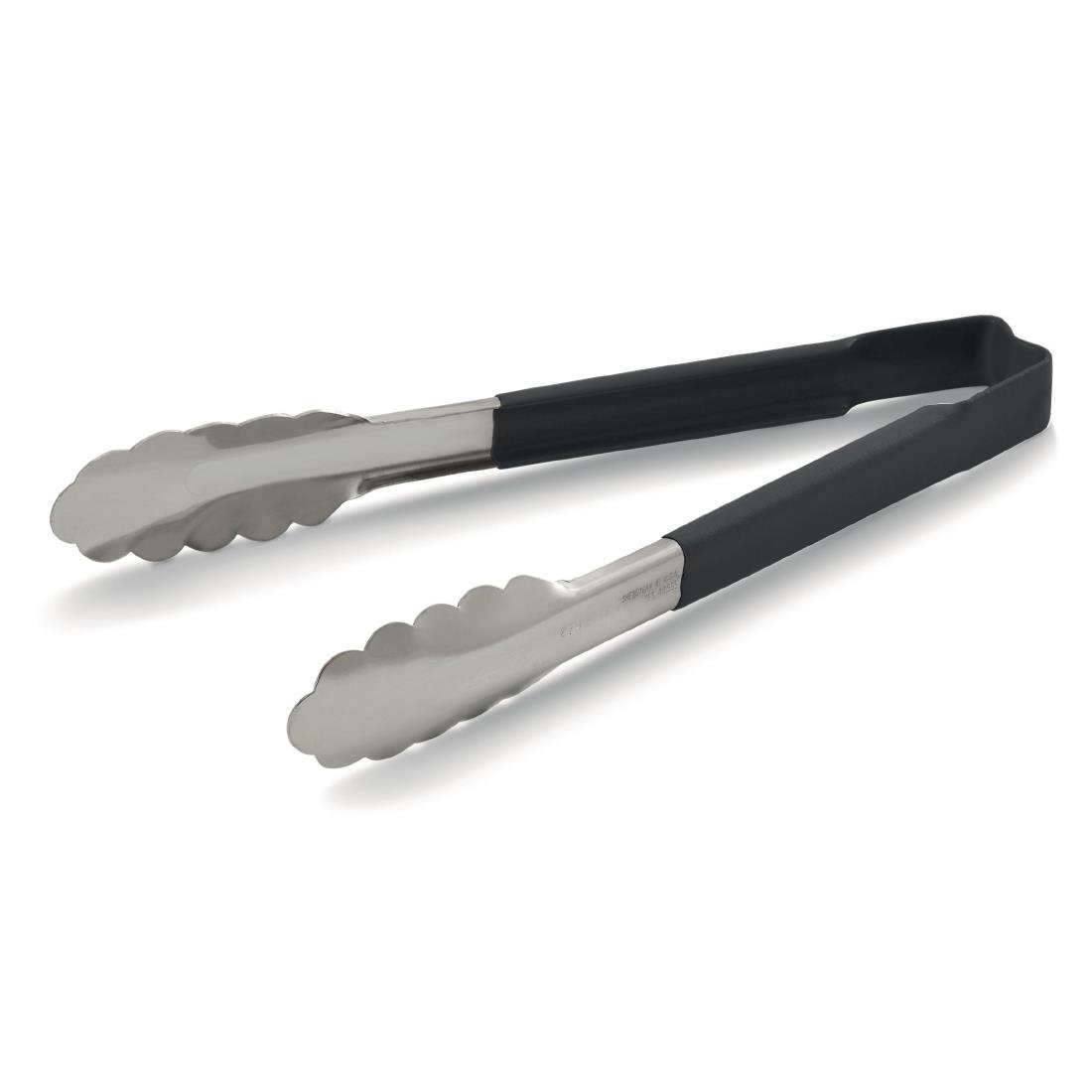 Vollrath Black Utility Grip Kool Touch Tong 12" - DC244 Vollrath