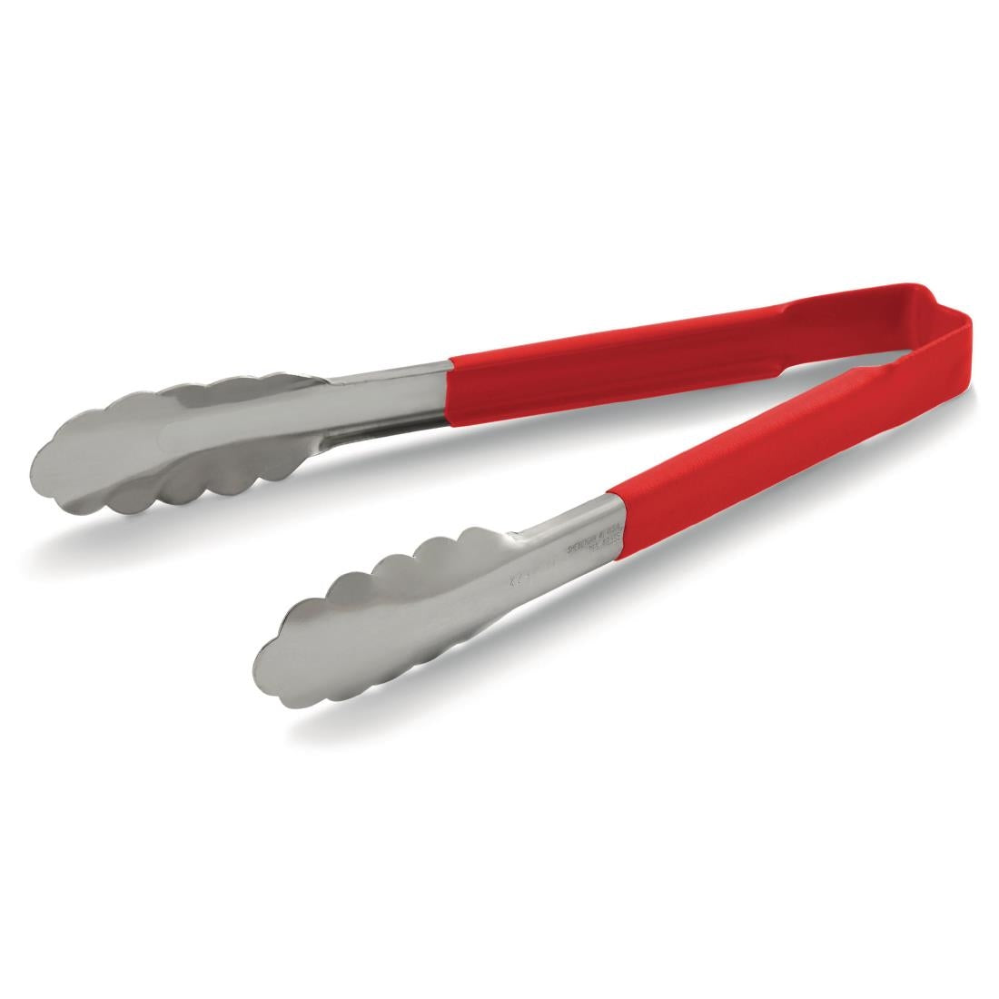 Vollrath Red Utility Grip Kool Touch Tong 9" - DC247 Vollrath