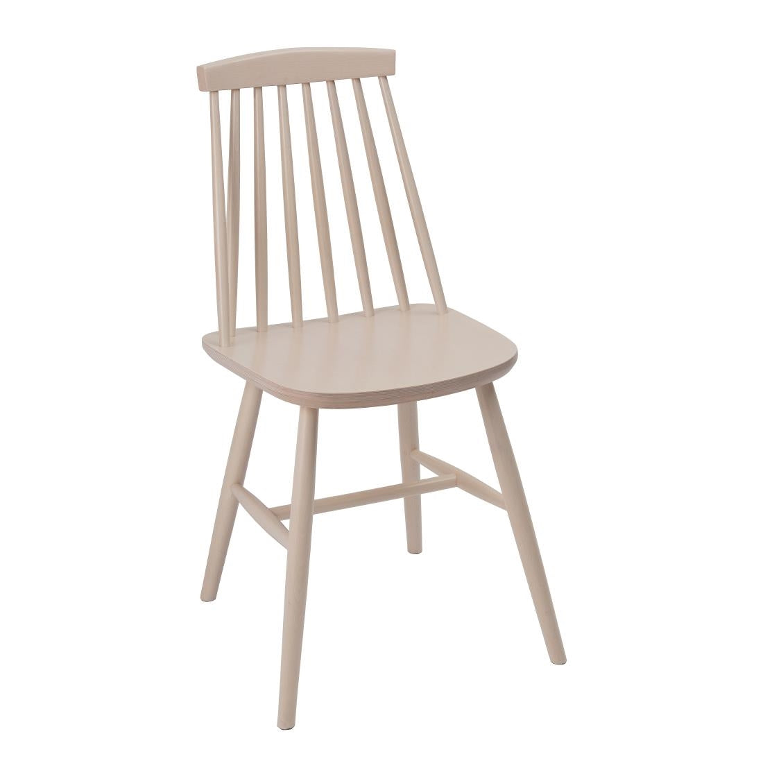 Fameg Farmhouse Angled Side Chairs White (Pack of 2) - DC354 Wooden Dining Chairs Fameg