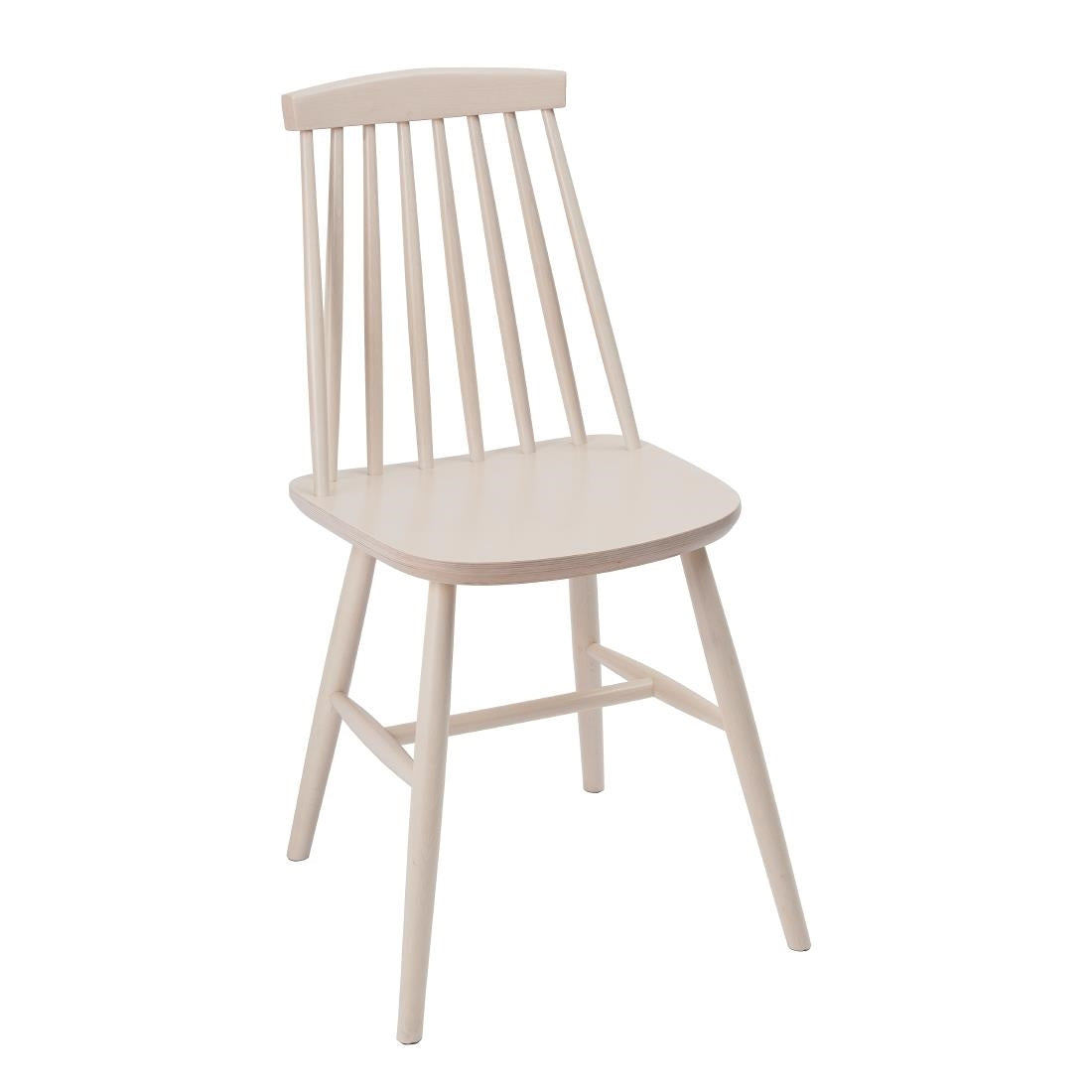 Fameg Farmhouse Angled Side Chairs White (Pack of 2) - DC354 Wooden Dining Chairs Fameg