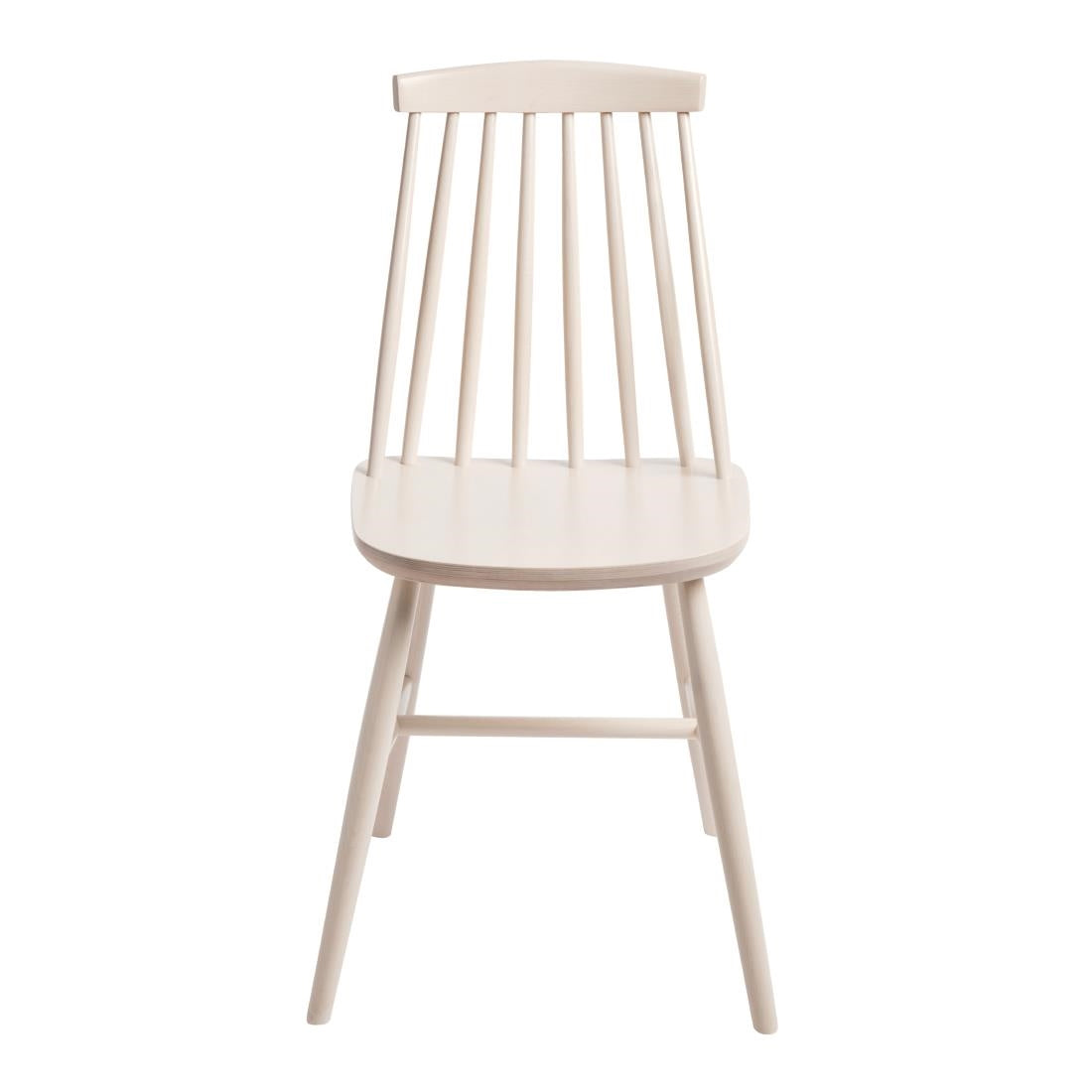 Fameg Farmhouse Angled Side Chairs White (Pack of 2) - DC354 Wooden Dining Chairs Fameg