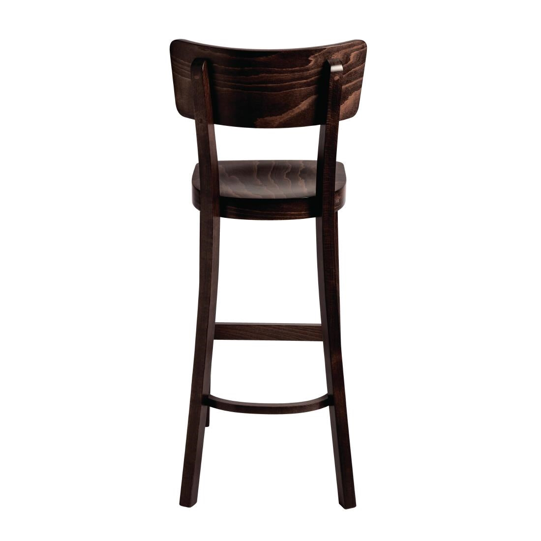 Fameg Plain Highstool Walnut Finish - DC357 Wooden Stools Fameg