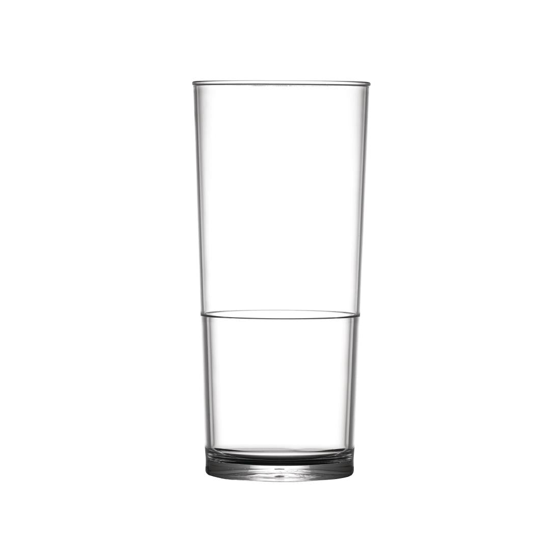 BBP Polycarbonate Hi Ball In2Stax Glasses Pint (Pack of 48) - DC419 Plastic Drinkware BBP
