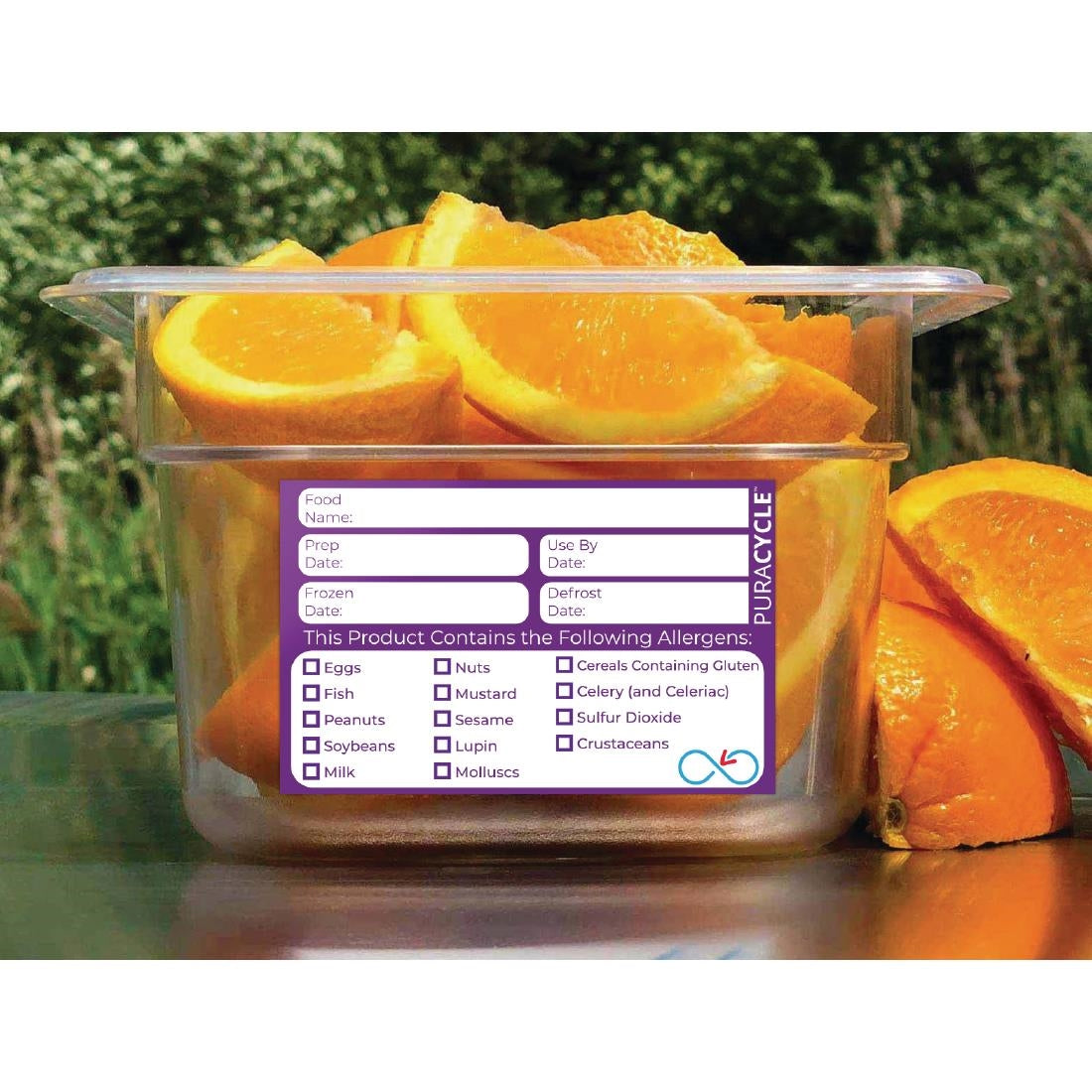 Puracycle Reusable Purple Allergen Labels (Pack of 20) - DC458 PuraCycle
