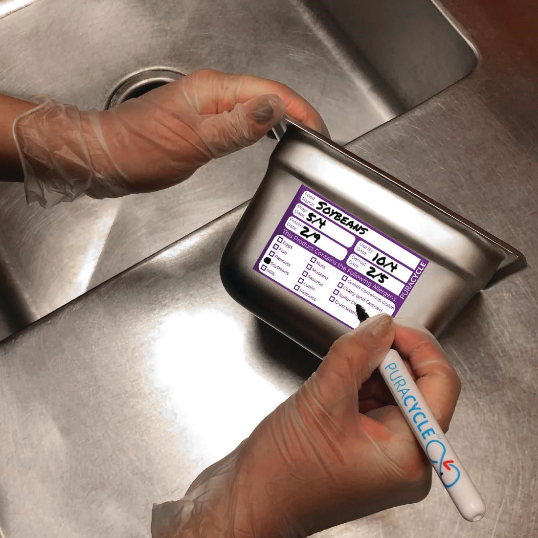 Puracycle Reusable Purple Allergen Labels (Pack of 20) - DC458 PuraCycle