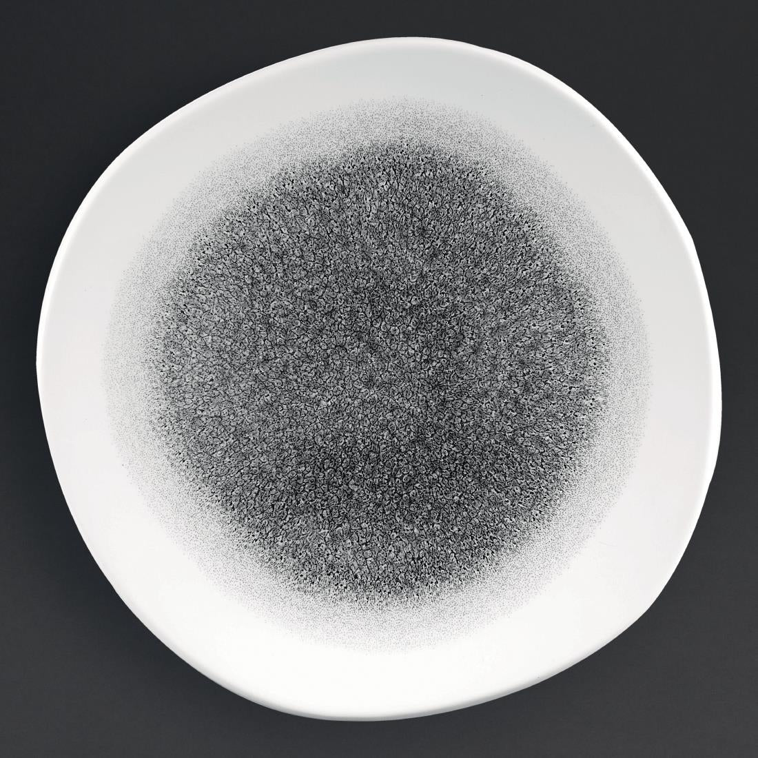 Churchill Studio Prints Raku Round Trace Plates Quartz Black 264mm (Pack of 12) - DC735 Plates Churchill