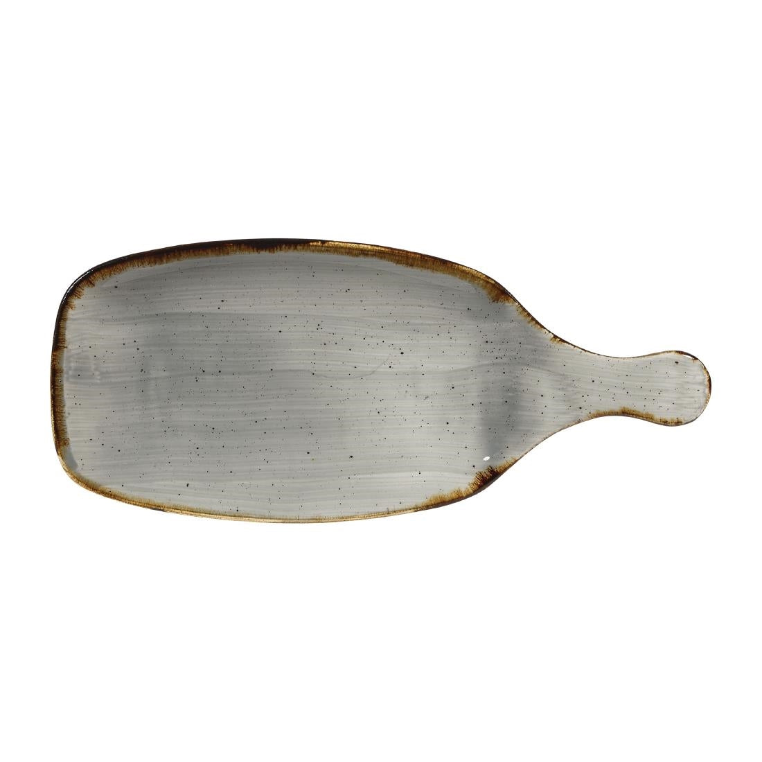 Churchill Stonecast Handled Paddles Peppercorn Grey 284mm (Pack of 6) - DC944 Churchill Super Vitrified Churchill