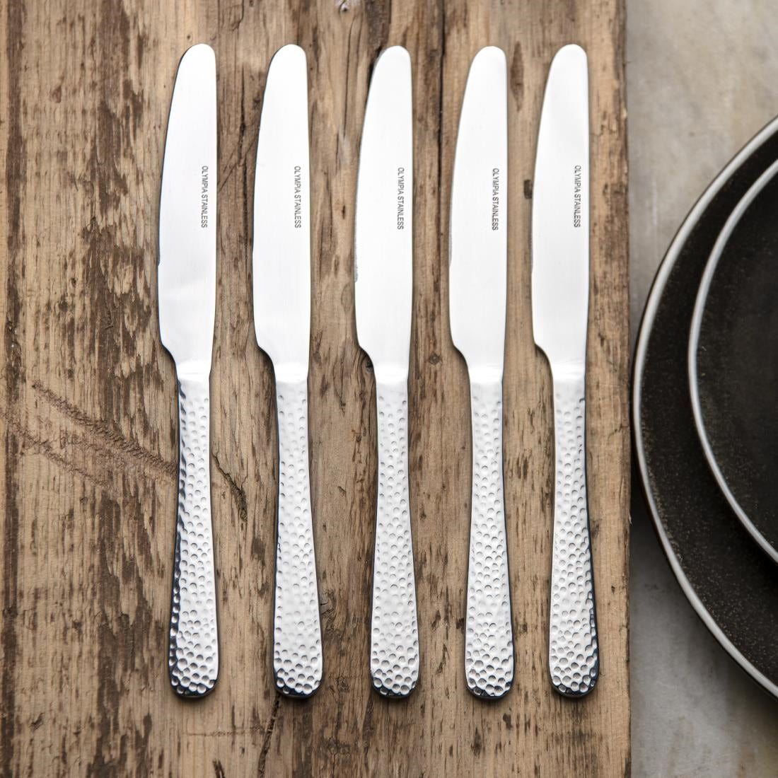 Olympia Tivoli Table Knives (Pack of 12) - DE381 Olympia Cutlery Olympia