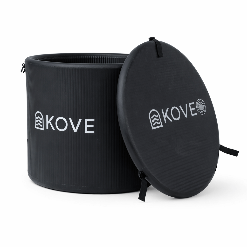 KOVE Core Ice Bath – Compact Upright Cold Plunge (Chiller Compatible) White