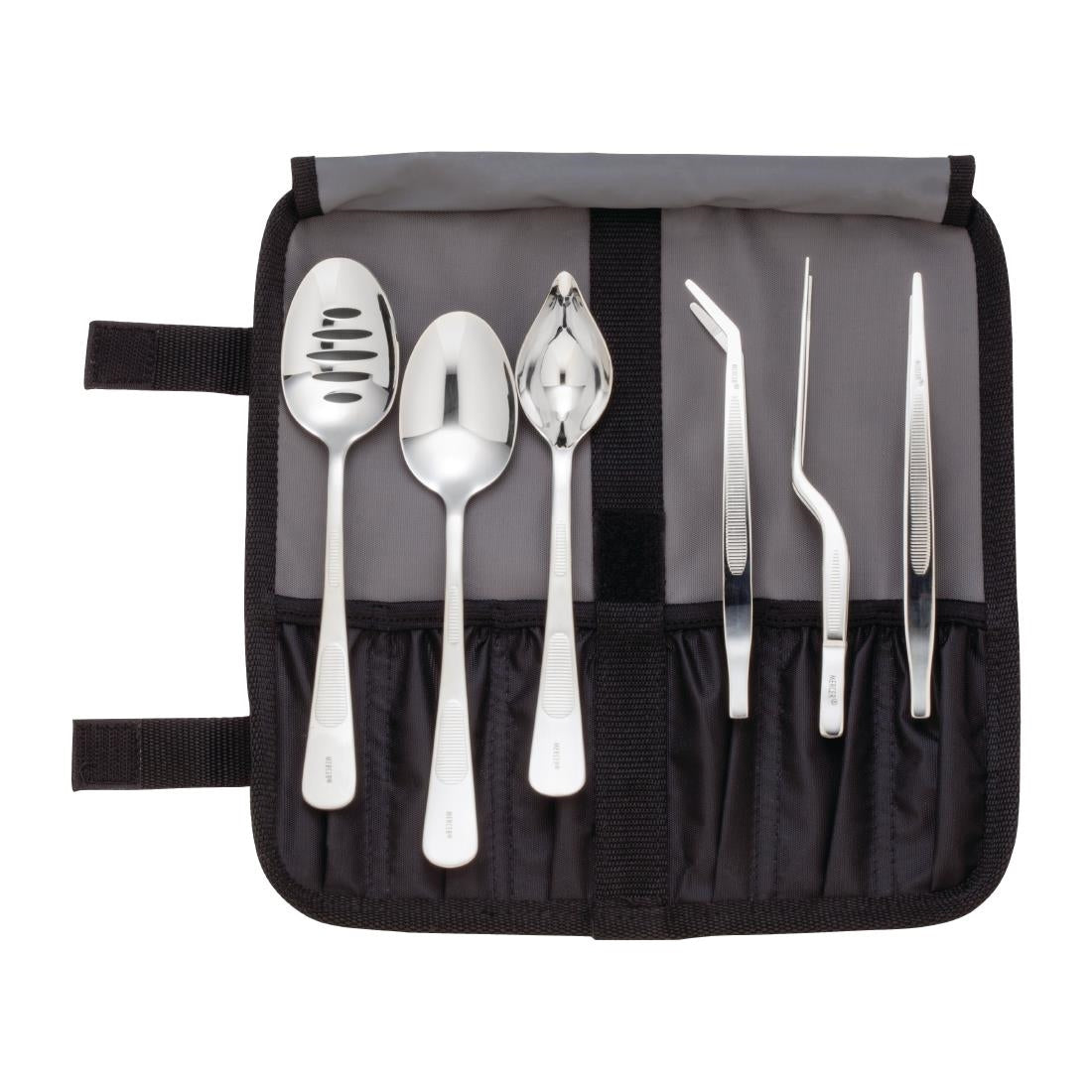 Mercer Culinary 6 Piece Chef Plating Kit with Storage Roll - DE454 Mercer Culinary