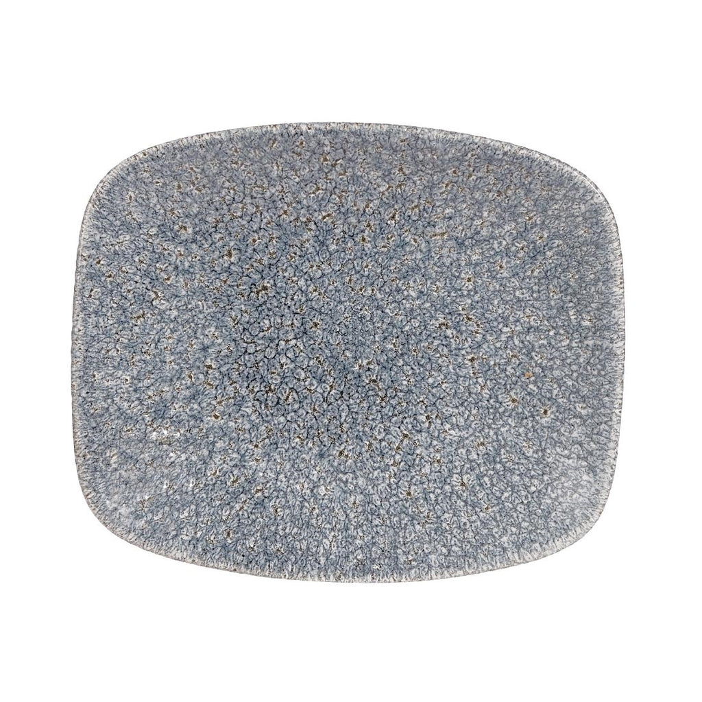 Churchill Studio Prints Raku Rectangular Plates Topaz Blue 154mm (Pack of 12) - DE576 Plates Churchill
