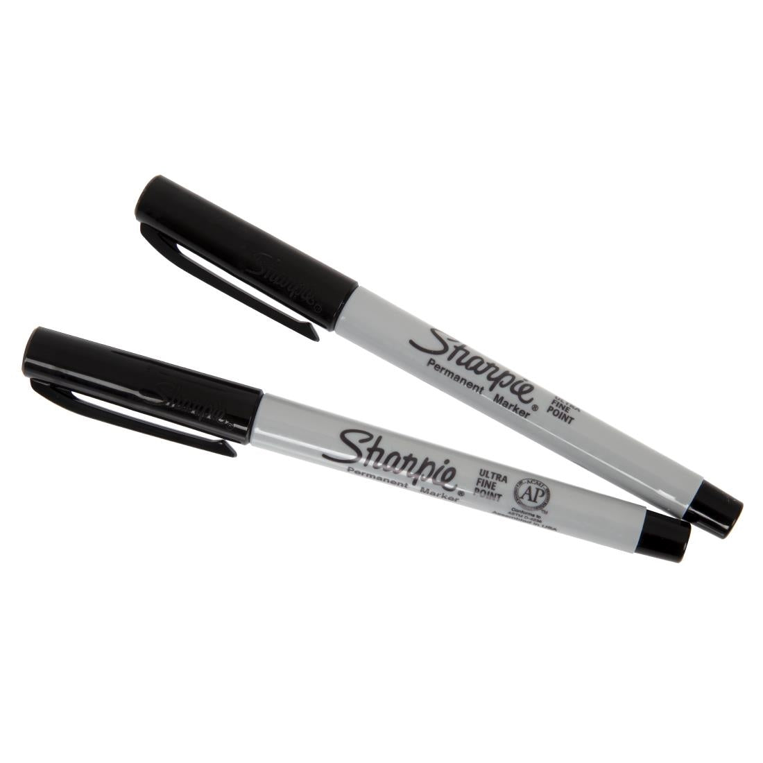 Sharpie Ultra Fine Permanent Marker Black (Pack of 2) - DE707 Sharpie
