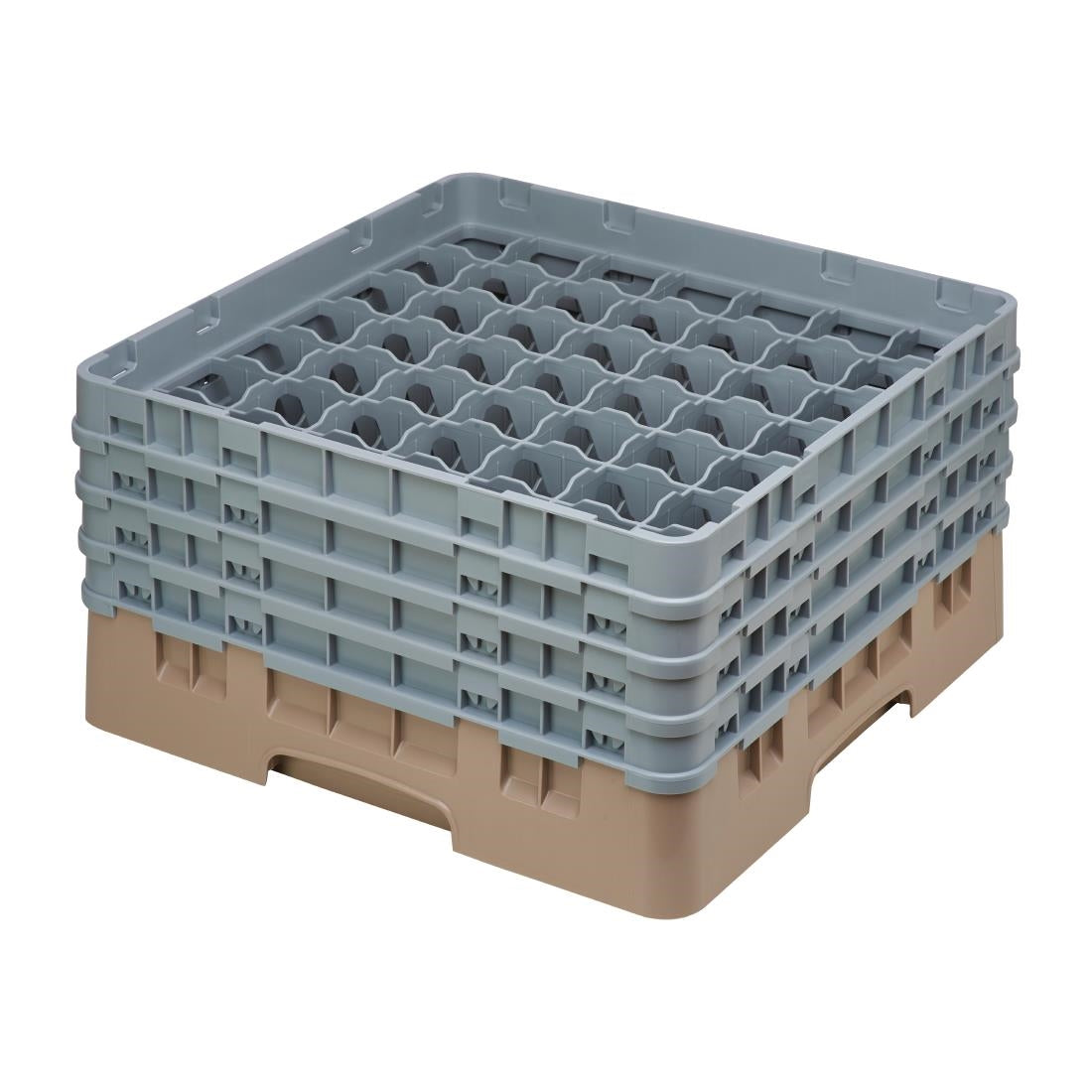 Cambro Camrack Beige 49 Compartments Max Glass Height 215mm - DE799 Cambro