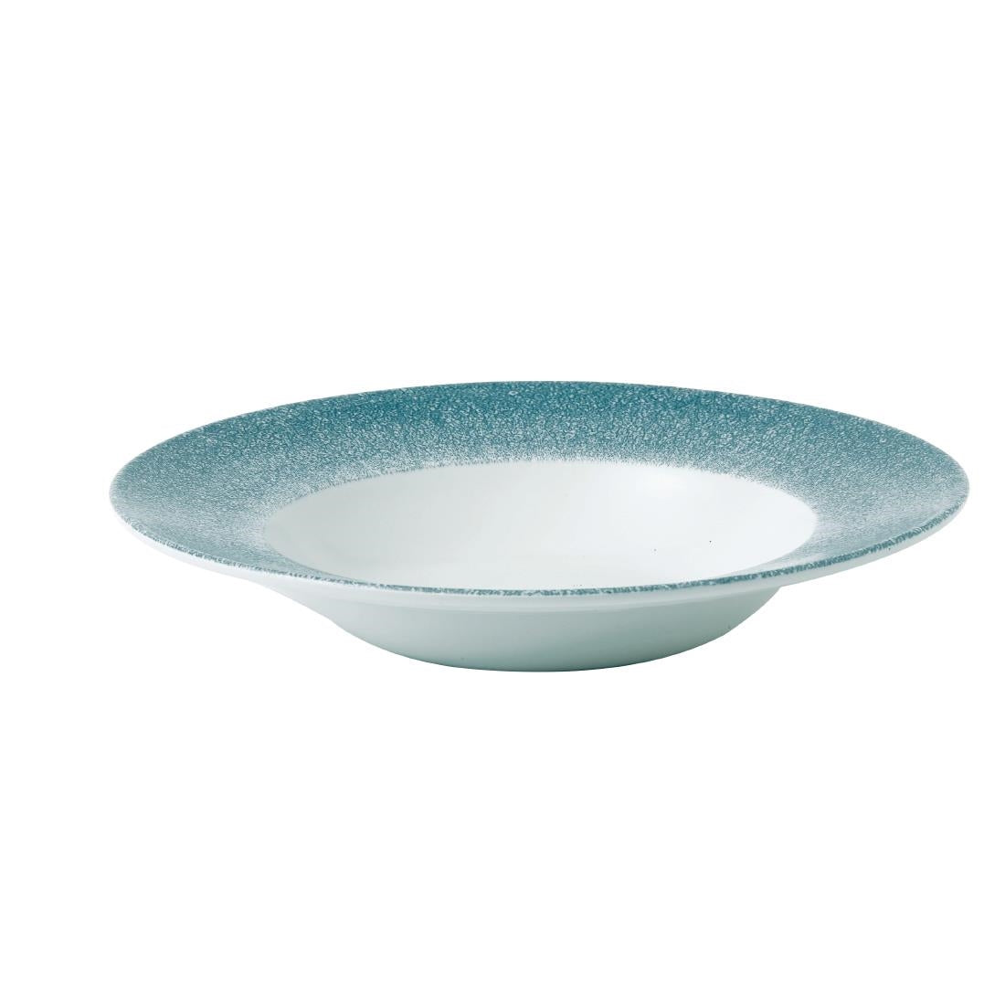 Churchill Studio Prints Raku Wide Rim Bowl Topaz Blue 240mm (Pack of 12) - DE887 Bowls Churchill