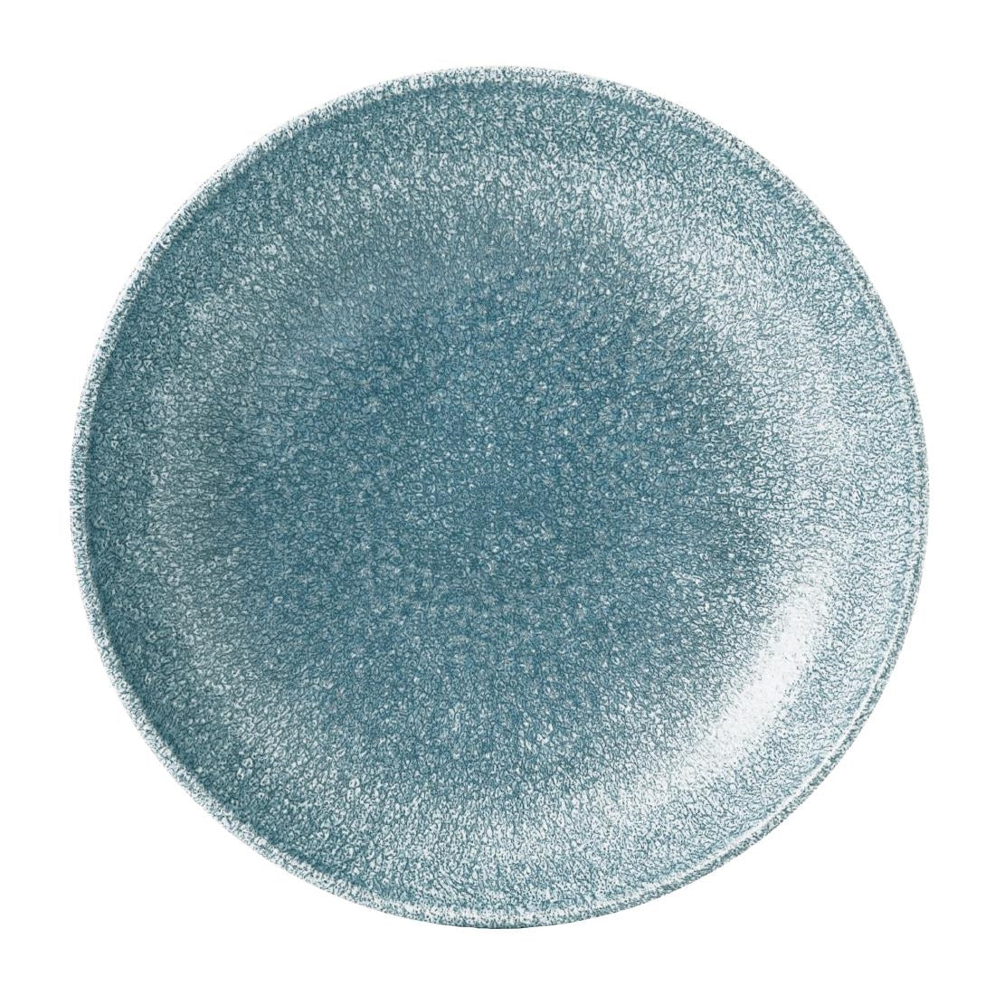 Churchill Studio Prints Raku Round Coupe Bowl Topaz Blue 248mm (Pack of 12) - DE888 Bowls Churchill