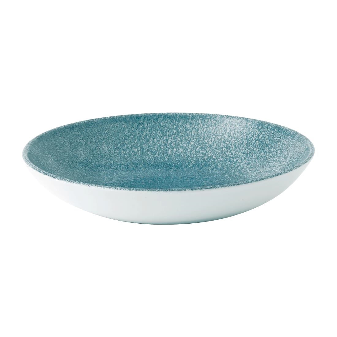 Churchill Studio Prints Raku Round Coupe Bowl Topaz Blue 182mm (Pack of 12) - DE889 Bowls Churchill