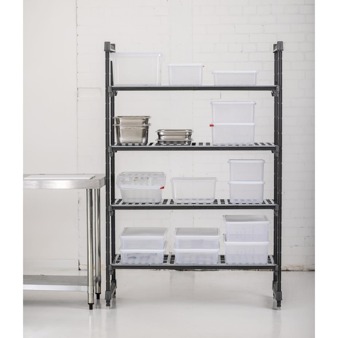 Cambro Camshelving Basics 4 Tier Shelving Starter Unit 1830 x 1220 x 540mm - DE905 Cambro