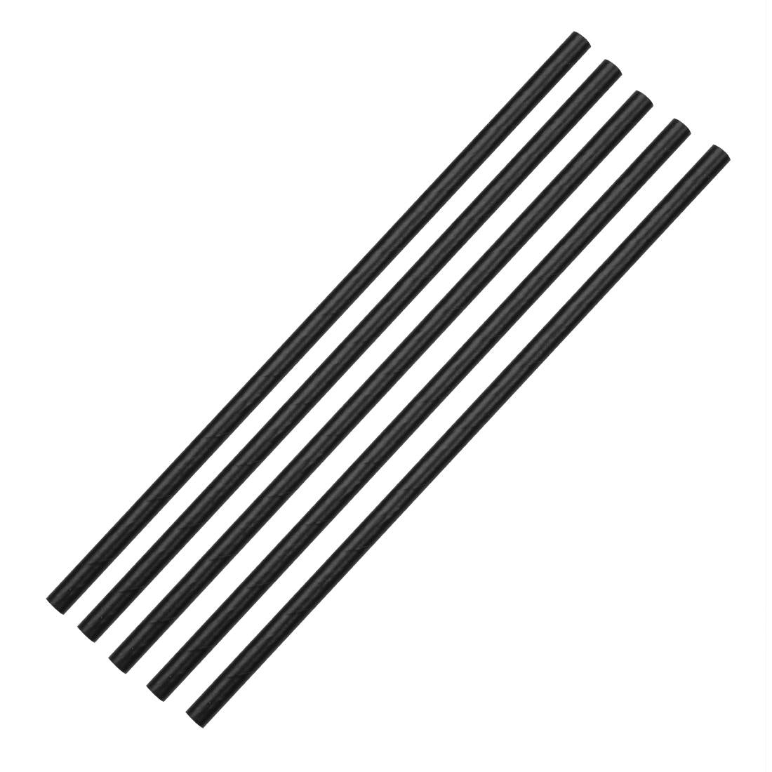 Fiesta Compostable Paper Straws Black (Pack of 250) - DE926  Fiesta