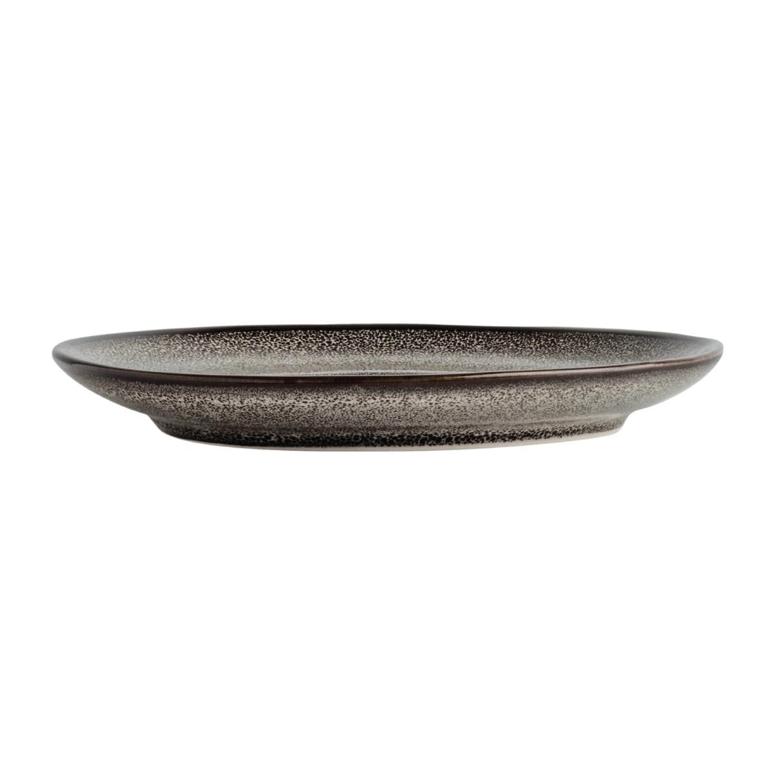 Olympia Mineral Triangular Cappuccino Saucer Grey Stone 150mm (Pack of 6) - DF182 Olympia Crockery Olympia
